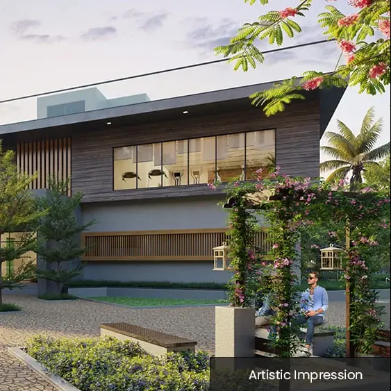 Clubhouse at Adarsh Garden Estate (Phase 1), artist impression